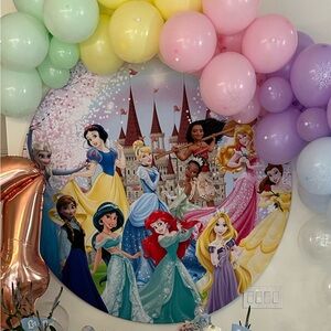 Disney Princess Party Backdrop